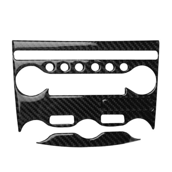 CRP8282.jpg 3 in 1 Auto Carbon Fiber Klimaanlage Einstellfeld Dekorativer Aufkleber für Nissan 370Z Z34 2009-, Links- und Rechtsantrieb Universal – Bild 1
