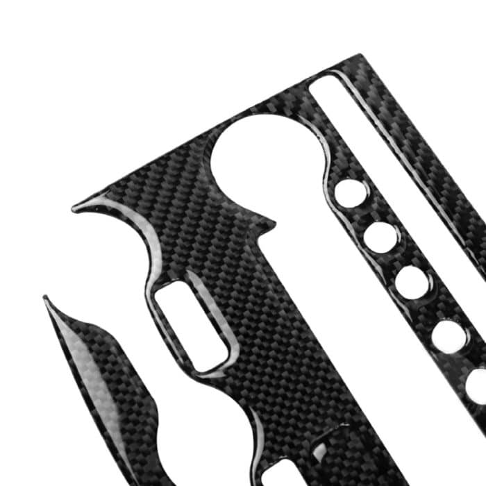 3 in 1 Auto Carbon Fiber Klimaanlage Einstellfeld Dekorativer Aufkleber für Nissan 370Z Z34 2009-, Links- und Rechtsantrieb Universal – Bild 3