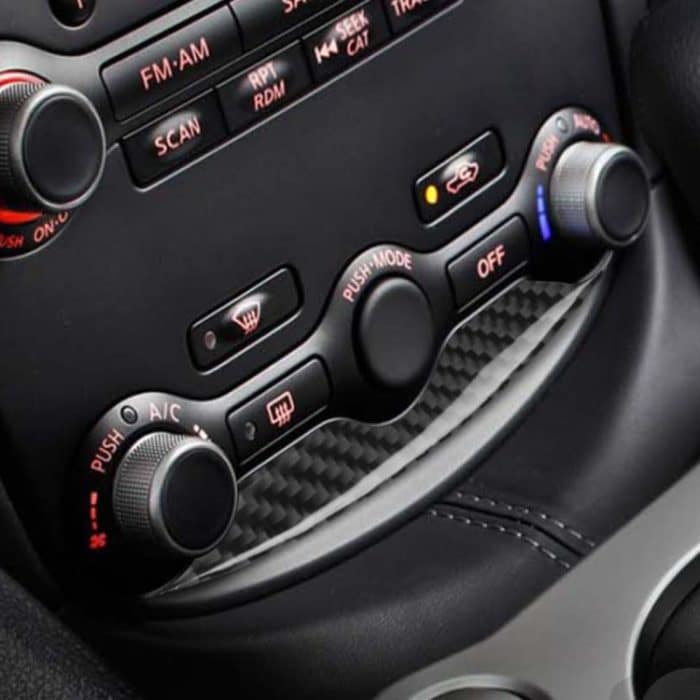 Auto Carbon Fiber Klimaanlage Einstellung Dekorleiste für Nissan 370Z Z34 2009-, Links- und Rechtsantrieb Universal – Bild 6
