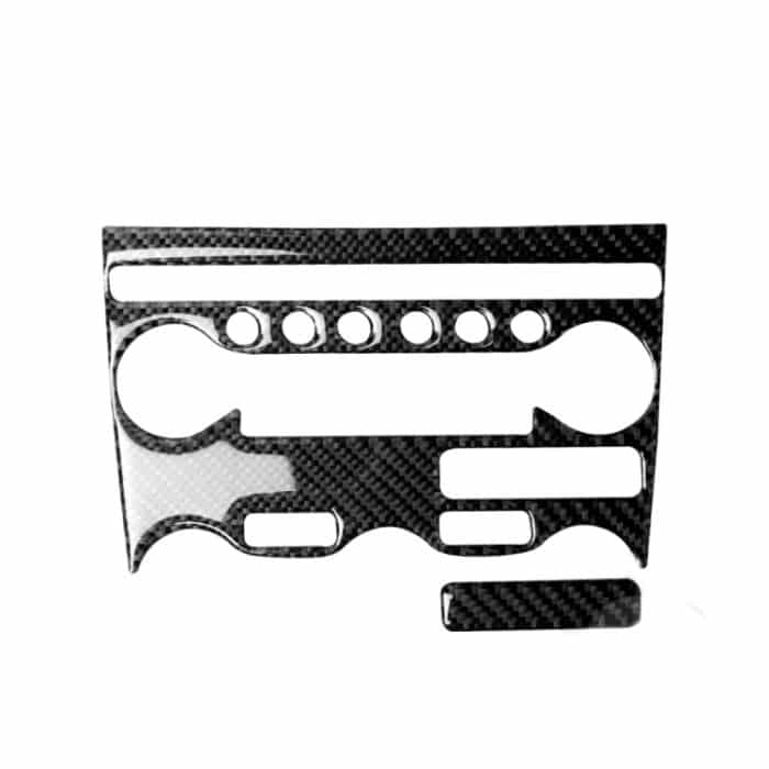 2 in 1 Auto Carbon Fiber Klimaanlage Einstellfeld Dekorativer Aufkleber für Nissan 370Z Z34 2009-, Links- und Rechtsantrieb Universal – Bild 1