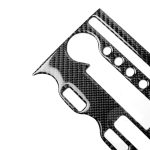 2 in 1 Auto Carbon Fiber Klimaanlage Einstellfeld Dekorativer Aufkleber für Nissan 370Z Z34 2009-, Links- und Rechtsantrieb Universal – Bild 3