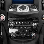 2 in 1 Auto Carbon Fiber Klimaanlage Einstellfeld Dekorativer Aufkleber für Nissan 370Z Z34 2009-, Links- und Rechtsantrieb Universal – Bild 5