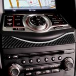 Auto Carbon Faser Multimedia Navigationstasten Panel Dekorleiste für Nissan 370Z Z34 2009-, Links- und Rechtsantrieb Universal – Bild 5