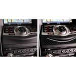 Auto Carbon Faser Multimedia Navigationstasten Panel Dekorleiste für Nissan 370Z Z34 2009-, Links- und Rechtsantrieb Universal – Bild 6