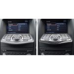Auto Carbon Faser Multimedia Navigationstasten Panel dekorative Aufkleber für Nissan 370Z Z34 2009-, Links- und Rechtsantrieb Universal – Bild 6