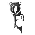 5 in 1 Auto Kohlefaser Getriebe Position Cup Holder Panel dekorative Aufkleber für Nissan 370Z Z34 2009-, Linksantrieb