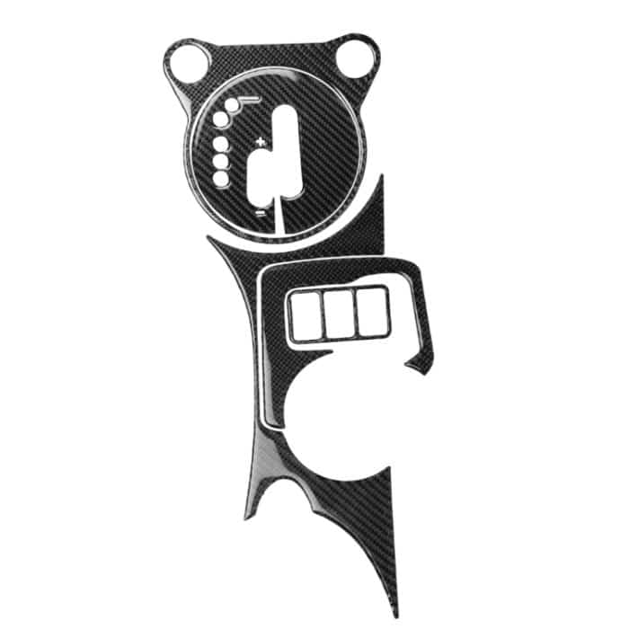 5 in 1 Auto Kohlefaser Getriebe Position Cup Holder Panel dekorative Aufkleber für Nissan 370Z Z34 2009-, Linksantrieb – Bild 1