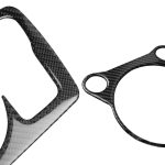 5 in 1 Auto Kohlefaser Getriebe Position Cup Holder Panel dekorative Aufkleber für Nissan 370Z Z34 2009-, Linksantrieb – Bild 3