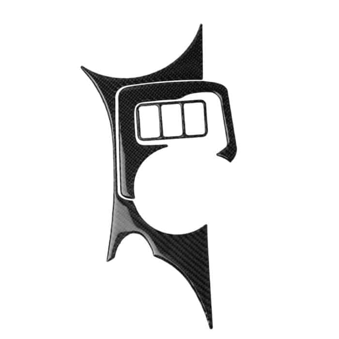 3 in 1 Auto Carbon Fiber Central Control Cup Halter Panel dekorative Aufkleber für Nissan 370Z Z34 2009-, Links- und Rechtsantrieb Universal – Bild 1