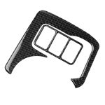 3 in 1 Auto Carbon Fiber Central Control Cup Halter Panel dekorative Aufkleber für Nissan 370Z Z34 2009-, Links- und Rechtsantrieb Universal – Bild 3