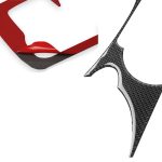 3 in 1 Auto Carbon Fiber Central Control Cup Halter Panel dekorative Aufkleber für Nissan 370Z Z34 2009-, Links- und Rechtsantrieb Universal – Bild 4