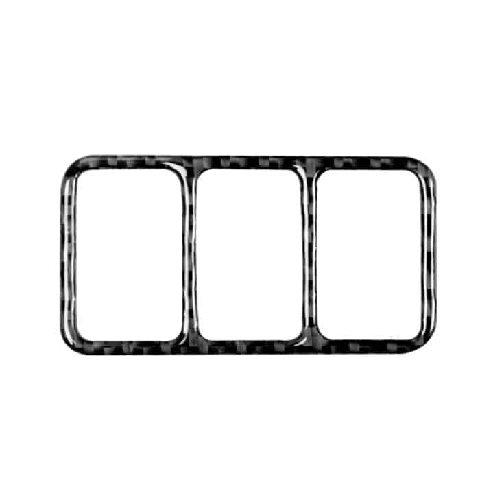 Auto Carbon Fiber Central Control Heizung Knopfrahmen Dekorativer Aufkleber für Nissan 370Z Z34 2009-, Links- und Rechtsantrieb Universal – Bild 1