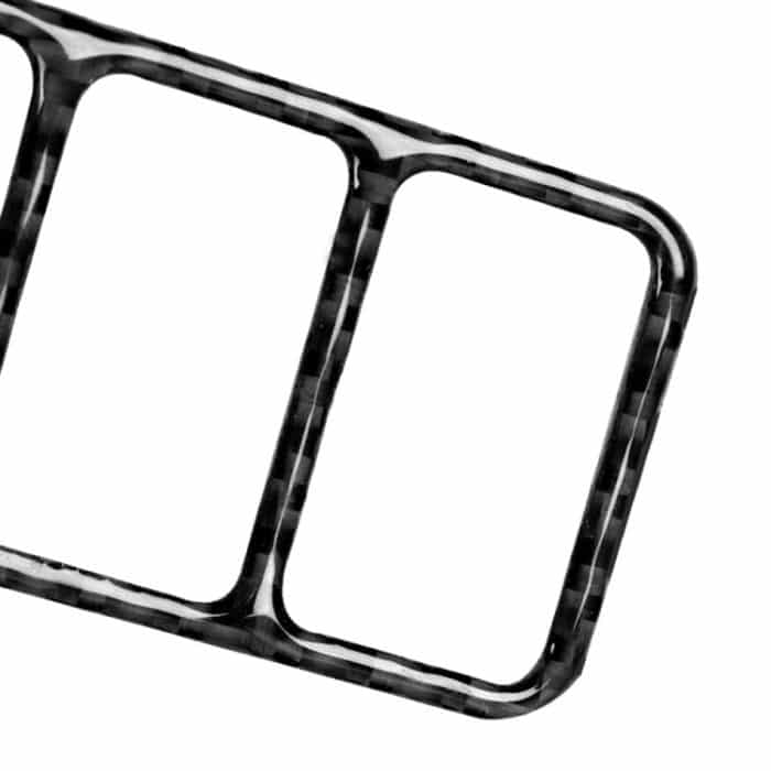 Auto Carbon Fiber Central Control Heizung Knopfrahmen Dekorativer Aufkleber für Nissan 370Z Z34 2009-, Links- und Rechtsantrieb Universal – Bild 3