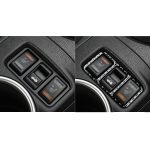 Auto Carbon Fiber Central Control Heizung Knopfrahmen Dekorativer Aufkleber für Nissan 370Z Z34 2009-, Links- und Rechtsantrieb Universal – Bild 6
