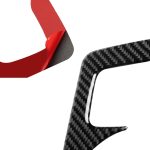 Auto Carbon Fiber Central Control Heizknopf Dekorativer Aufkleber für Nissan 370Z Z34 2009-, Links- und Rechtsantrieb Universal – Bild 4