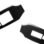 2 PCS Car Carbon Fiber Window Lift Panel Dekorativer Aufkleber für Nissan 370Z Z34 2009-, Linksantrieb niedrig konfiguriert – Bild 3