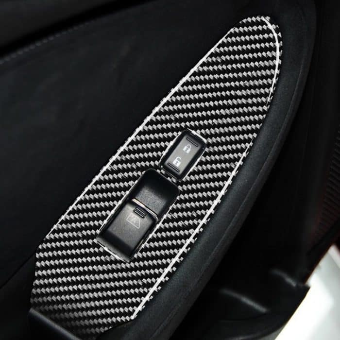 Auto Carbon Fiber Vice Driving Side Door Lift Control Dekorativer Aufkleber für Nissan 370Z Z34 2009-, Rechtsantrieb – Bild 5