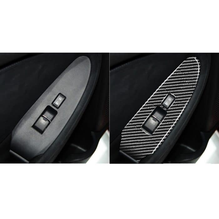 Auto Carbon Fiber Vice Driving Side Door Lift Control Dekorativer Aufkleber für Nissan 370Z Z34 2009-, Rechtsantrieb – Bild 6