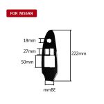 Auto Carbon Fiber Hauptantrieb Seitentür Lift Control Dekorativer Aufkleber für Nissan 370Z Z34 2009-, Rechtsantrieb Niedrig konfiguriert – Bild 4