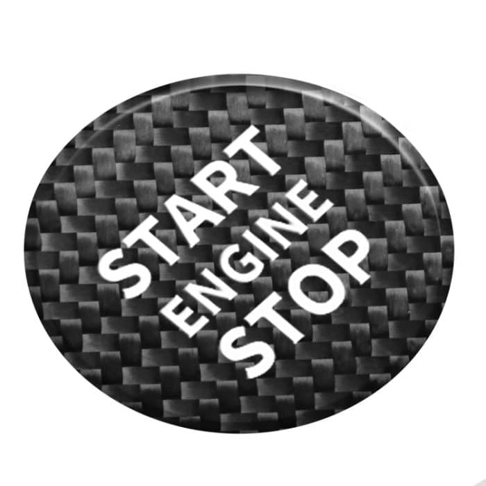 Auto-Carbon-Faser-Motorstartknopf-dekorative Abdeckungsverkleidung für Volkswagen Tiguan L 2017–2019, For Volkswagen Tiguan L 2017-2019 (Black), For Volkswagen Tiguan L 2017-2019 (Red) – Bild 2