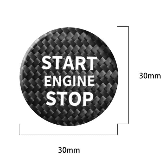 Auto-Carbon-Faser-Motorstartknopf-dekorative Abdeckungsverkleidung für Volkswagen Tiguan L 2017–2019, For Volkswagen Tiguan L 2017-2019 (Black), For Volkswagen Tiguan L 2017-2019 (Red) – Bild 4