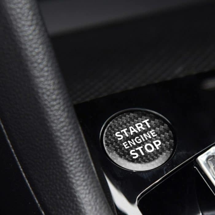 Auto-Carbon-Faser-Motorstartknopf-dekorative Abdeckungsverkleidung für Volkswagen Tiguan L 2017–2019, For Volkswagen Tiguan L 2017-2019 (Black), For Volkswagen Tiguan L 2017-2019 (Red) – Bild 5