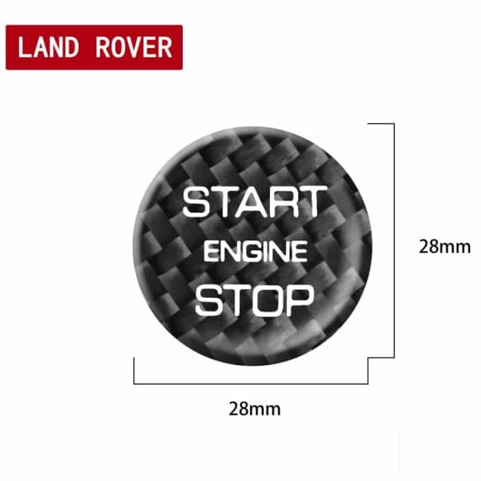 Auto-Carbon-Faser-Motorstartknopf-dekorative Abdeckungsverkleidung für Land Rover Discovery 2016–2019, For Land Rover Discovery 2016-2019 (Black), For Land Rover Discovery 2016-2019 (Red) – Bild 4