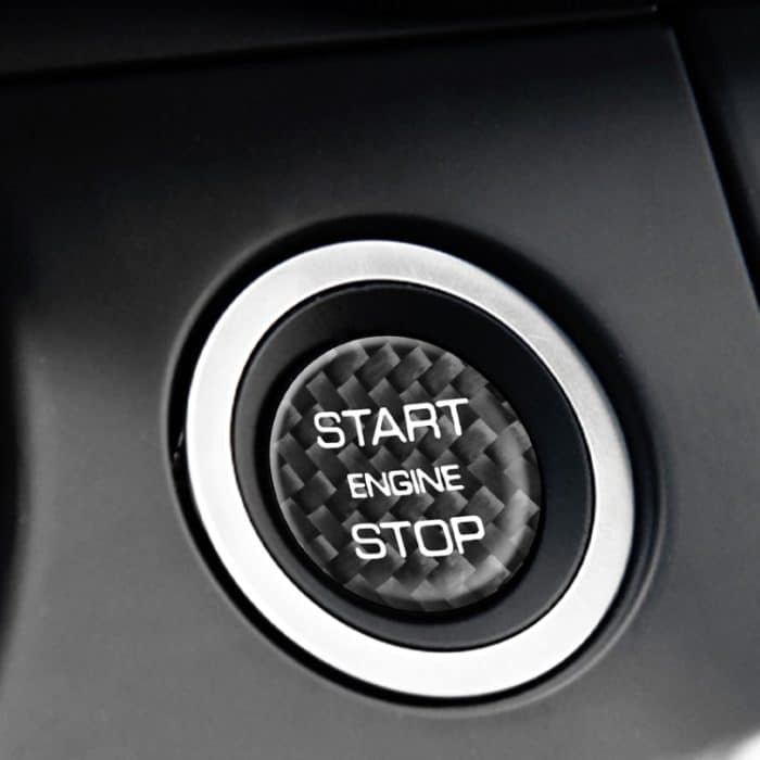 Auto-Carbon-Faser-Motorstartknopf-dekorative Abdeckungsverkleidung für Land Rover Discovery 2016–2019, For Land Rover Discovery 2016-2019 (Black), For Land Rover Discovery 2016-2019 (Red) – Bild 5