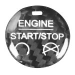 Auto-Carbon-Faser-Motor-Startknopf-dekorative Abdeckungsverkleidung für Ford Mustang 2015–2019, For Ford Mustang 2015-2019 (Black), For Ford Mustang 2015-2019 (Red)
