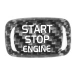 Auto-Carbon-Faser-Motor-Startknopf-dekorative Abdeckungsverkleidung für Volvo V40 2013–2019, For Volvo V40 2013-2019 (Black), For Volvo V40 2013-2019 (Red)