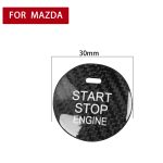 Auto-Carbon-Faser-Motor-Startknopf-dekorative Abdeckungsverkleidung für Mazda CX-8, For Mazda CX-8 (Black), For Mazda CX-8 (Red) – Bild 4