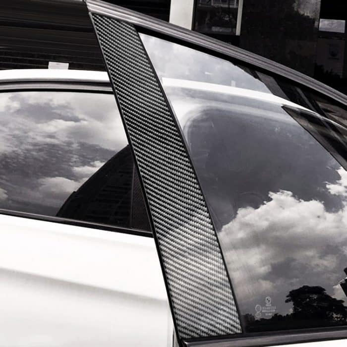 Auto Carbon Fiber B Säule dekorative Aufkleber für Audi A4 2009-2016, links und rechts Antrieb universell – Bild 4