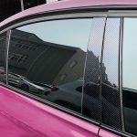 Auto Carbon Fiber B Säule dekorative Aufkleber für Audi A4 2009-2016, links und rechts Antrieb universell – Bild 5