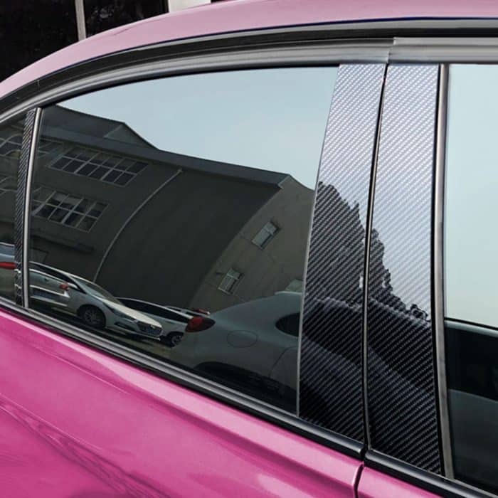 Auto Carbon Fiber B Säule dekorative Aufkleber für Audi A4 2009-2016, links und rechts Antrieb universell – Bild 5