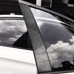 Car Carbon Fiber B Säule Dekorative Aufkleber für Audi A3 2014-2018, links und rechts Antrieb universell – Bild 4