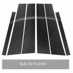 Car Carbon Fiber B Säule Dekorative Aufkleber für Mercedes-Benz GLE 2015-2019, links und rechts Antrieb Universal – Bild 2
