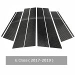 Car Carbon Fiber B Säule dekorative Aufkleber für Mercedes-Benz E-Klasse 2017-2019, links und rechts Antrieb universell – Bild 2