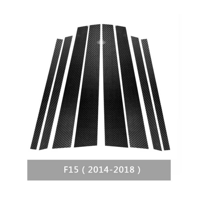 Car Carbon Fiber B Säule dekorative Aufkleber für BMW X5 F15 2014-2018, linke und rechte Antrieb universell – Bild 2