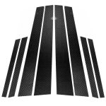 Auto-Kohlenstofffaser B-Säule dekorativer Aufkleber für BMW X6 E71 2009-2013, links und rechts Antrieb universell