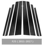 Car Carbon Fiber B Säule Dekorative Aufkleber für BMW X3 F25 2011-2017, links und rechts Antrieb universell – Bild 2