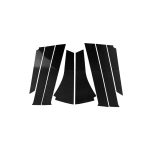 Auto Kohlefaser B-Säule dekorativer Aufkleber für Honda Fit 2014-2018, linke und rechte Antrieb universell