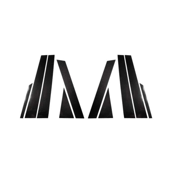 10 in 1 Auto Carbon Fiber Center Säule Dekorative Aufkleber für Audi Q7 / SQ7 4M 2016-2019, linke und rechte Antrieb universell – Bild 1