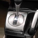 5 in 1 Autokohle-Kohlenstofffaserautomatische Getriebe dekorativer Aufkleber für Honda Civic 8. Generation 2006-2011, Rechtsfahrt – Bild 5