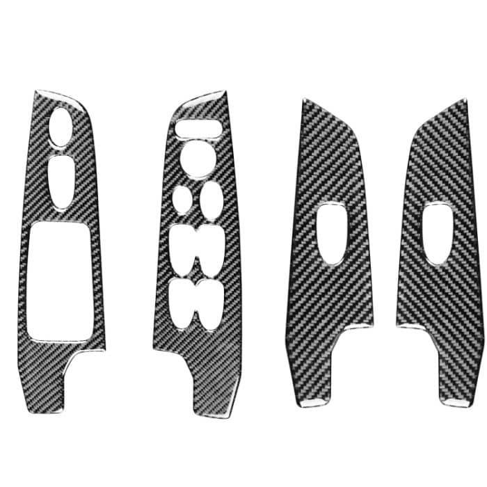 4 in 1 auto kohlenstofffaser glas hubt panel dekorativer aufkleber für honda civic 8th generation 2006-2011, rechts fahren – Bild 1