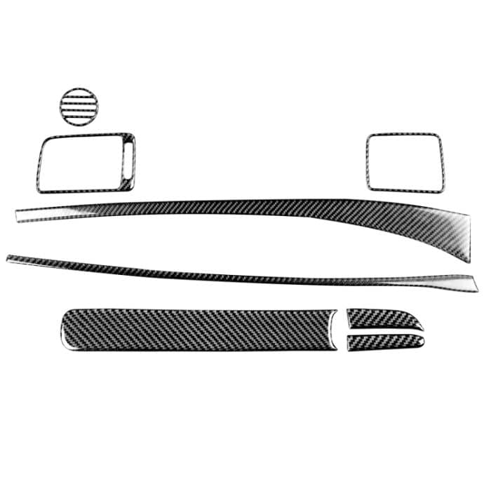 CRP8562.jpg 8 in 1 Autokohle-Kohlenstofffaser-Passagiersitz-Armaturenbrett dekorativer Aufkleber für Honda Civic 8. Generation 2006-2011, Rechtsfahrt – Bild 1