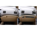8 in 1 auto kohlenstofffaser vorne personensitz athhboard dekorativer aufkleber für honda civic 8th generation 2006-2011, linke fahren – Bild 6