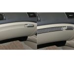 3 in 1 Autokohle-Kohlenstofffaser-Front-Passagiersitz Aufbewahrungsbox Dekorativer Aufkleber für Honda Civic 8. Generation 2006-2011, Rechtsfahrt – Bild 6