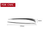 2 in 1 Autokohle-Kohlenstofffaser-Front-Passagiersitz-dekorativer Streifen für Honda Civic 8. Generation 2006-2011, Rechtsfahrt – Bild 2
