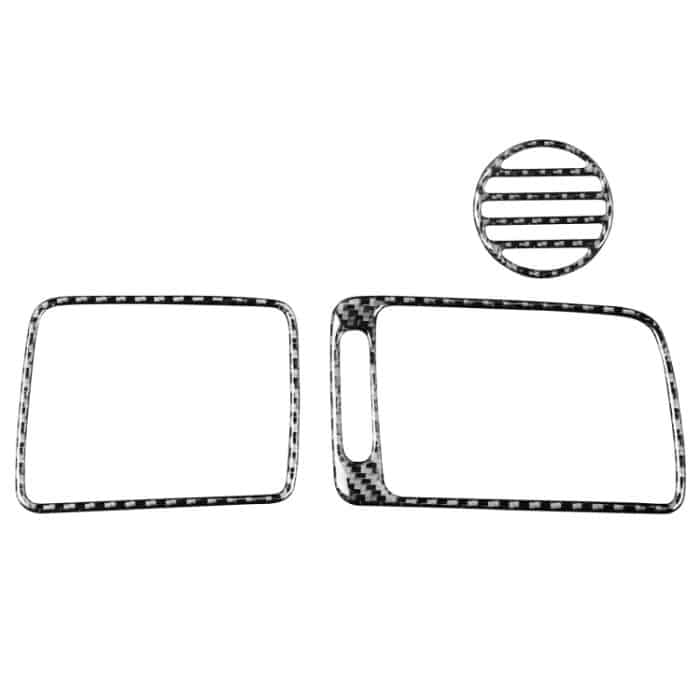 CRP8569.jpg 3 in 1 Autokohle-Kohlenstofffaser-Front-Beifahrersitz-Luftauslass dekorativer Aufkleber für Honda Civic 8. Generation 2006-2011, linke Fahrt – Bild 1