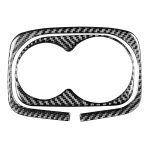 2 in 1 Autokohle-Kohlenstofffaser-Heckwasser-Becher-Halter-Panel-dekorativer Aufkleber für Honda Civic 8. Generation 2006-2011, linke und rechte Antrieb universell